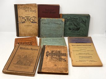 Collection Of Early 20th Century Song Books And Hymnals