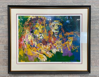 LeRoy Neiman 'Lions Pride' Hand Signed Lithograph With COA
