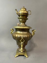 Antique Russian Samovar - Brass