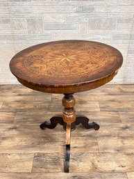 19th Century Marquetry Table / Stand