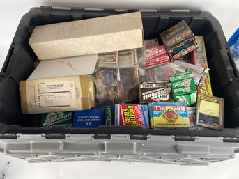 Huge Estate Fresh Tote Lot Of Sports Cards