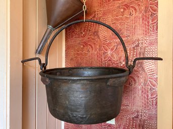 Antique Copper Cooking Pot