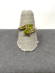 14k Gold Peridot Ring 3.29g (74)