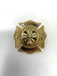 Vintage Fire Department General Dynamics Badge