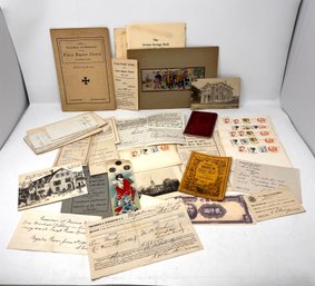 Nice Collection Of Antique Ephemera, Stamps And More!