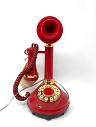 Vintage Red The Candlestick Telephone