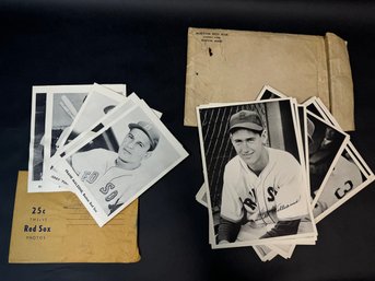 Group Of Vintage Red Sox Team Photo Packs