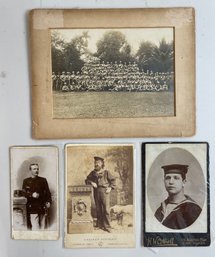 Group Of Antique Photos Military Sailors And More