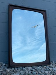 Oversized Walnut Mirror By J.B. Van Sciver