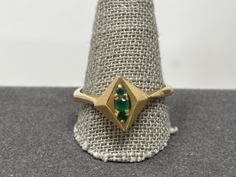 14k Gold Emerald Ring 4.15g (84)