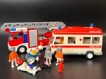 Playmobil Fire Truck & Ambulance Play Sets
