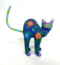 Hand Painted Cat Figure