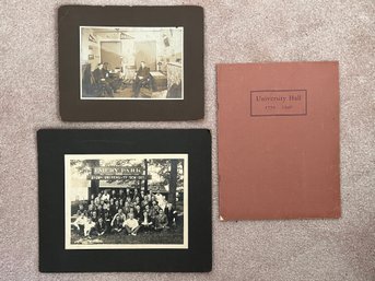 Group Of Images From Brown University, 1940s University Hall Ephemera