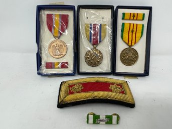 Vintage Military Medal Lot Patch