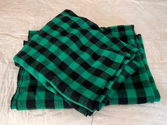 Pair Of Vintage Wool Plaid Camp Blankets