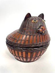 Vintage Cat Basket