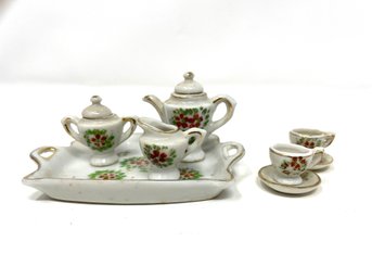 Vintage Miniature Porcelain Tea Set Made In Japan