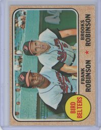 1968 Topps Bird Belters Brooks And Frank Robinson