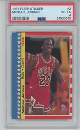 1987 Fleer Michael Jordan Sticker PSA 4