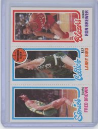 1980 Topps Larry Bird Rebounding Leader Rookie