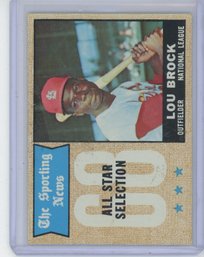 1968 Topps Lou Brock All Star