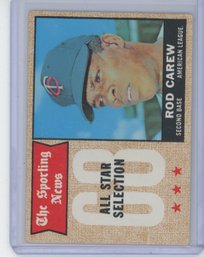 1968 Topps Rod Carew All Star