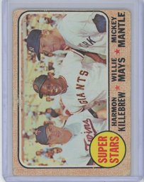 1968 Topps Super Stars Mickey Mantle Willie Mays Harmon Killebrew