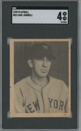 1939 Playball Carl Hubbell SGC 4