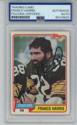 1981 Topps Franco Harris PSA DNA Auto