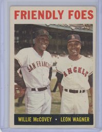 1964 Topps Friendly Foes Willie McCovey Leon Wagner