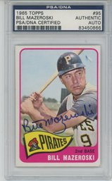 1965 Topps Bill Mazeroski PSA DNA Auto