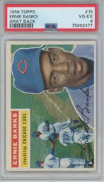 1956 Topps Ernie Banks PSA 4