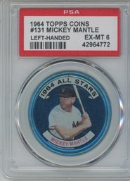 1964 Topps Mickey Mantle Coin PSA 6