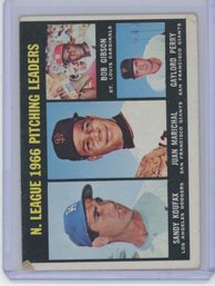 1967 Topps NL Pitching Leaders