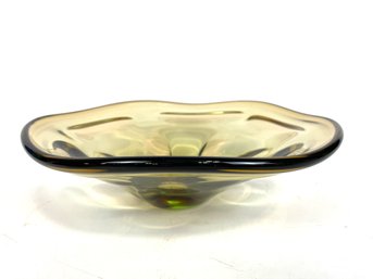 Mid Century Art Glass Bowl