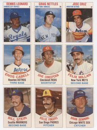 Lot Of (3) 1970s Hostess Uncut Baseball Sheets