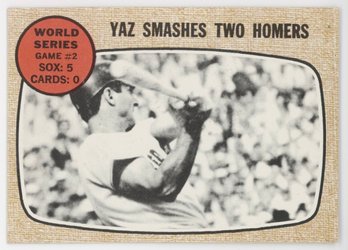 1968 Topps Carl Yastrzemski Smashes Two Home Runs