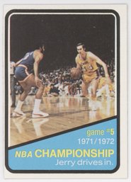 1972 Topps NBA Championship Game #5 W/ Jerry West