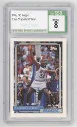 1992 Topps Shaquille O'neal Rookie CSG 8NM