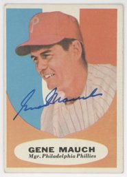 1961 Topps Gene Mauch Signed