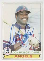 1979 Topps Don Baylor Signed