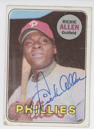 1969 Topps Richie Allen Signed