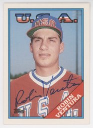 1988 Topps Traded Robin Ventura Rookie Signed