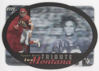 1996 Upper Deck Tribute Joe Montana Die Cut