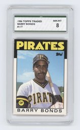 1986 Topps Traded Barry Bonds Rookie SPA 8 NM-MT