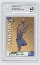 1999 Finest Shawn Marion Rookie Refractor BGS 8.5 NM-MT