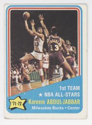 1972 Topps Kareem Abdul-jabbar All Star