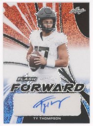 2022 Leaf Flash Forward Red White And Blue Ty Thompson Autograph #/7
