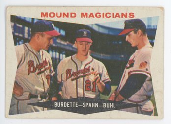 1960 Topps Mound Magicians W/ Warren Spahn