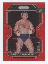 2022 Prizm WWE Bruno Sammartino Red Wave Prizm